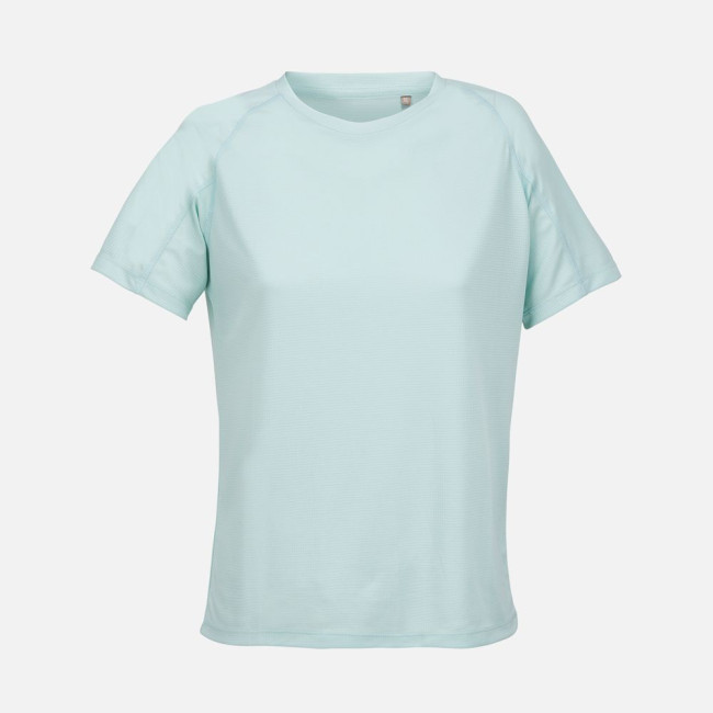 Футболка спортивная женская Vortex Women, зелено-голубая