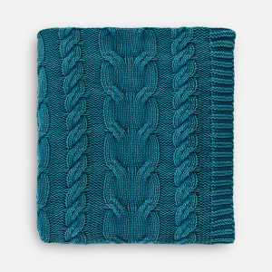 Плед Hygge, темно-зеленый