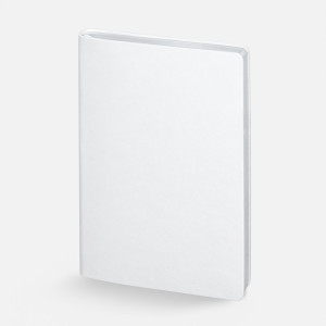 Ежедневник Nebraska Flex, недатированный, белый с серебристым