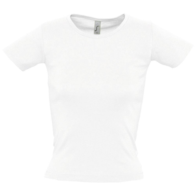 Футболка женская с круглым вырезом Lady 220 белая
