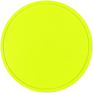 Лейбл из ПВХ Dzeta Round, L, желтый неон