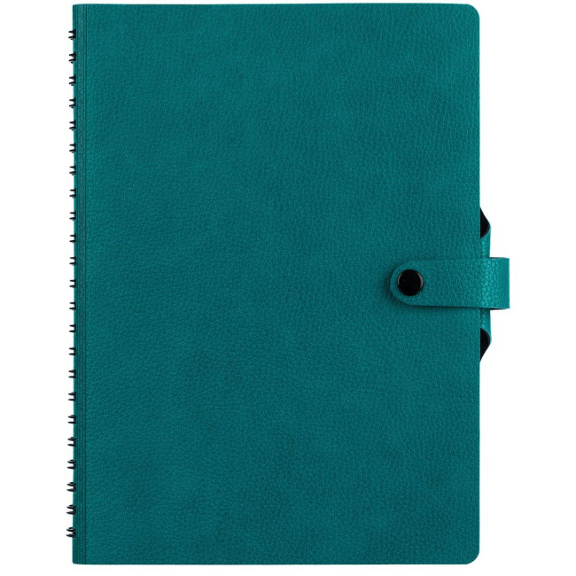 Ежедневник Strep Front на заказ, недатированный, бирюзовый