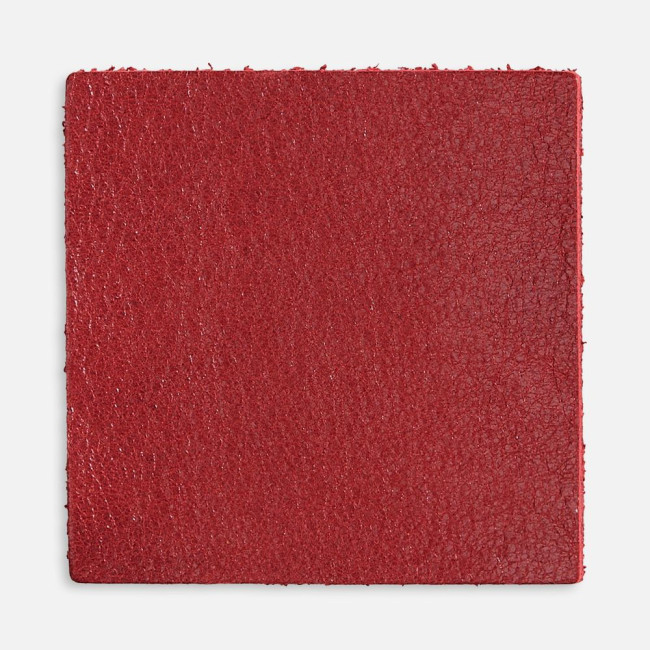 Лейбл кожаный Pasek, L, красный