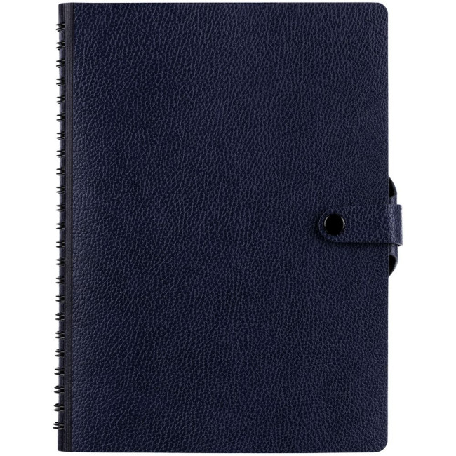 Ежедневник Strep Front на заказ, недатированный, темно-синий