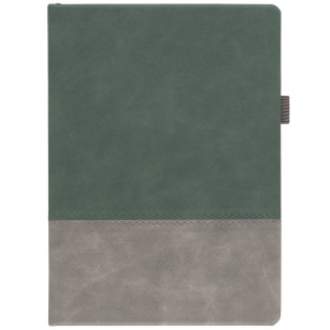Ежедневник Horizon, недатированный, серый с зеленым