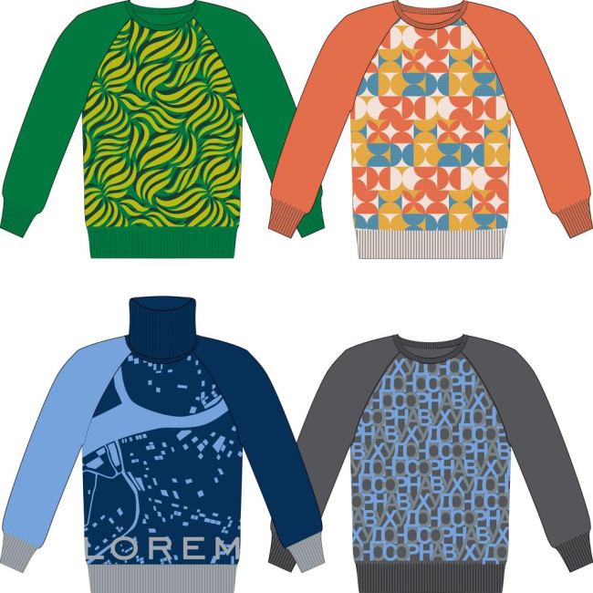 Джемпер на заказ Tricksy Net Reglan, полушерсть