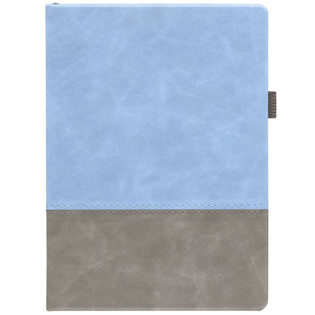 Ежедневник Horizon, недатированный, серый с голубым