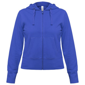 Толстовка женская Hooded Full Zip ярко-синяя