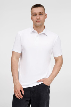 Рубашка поло унисекс Senti, белая