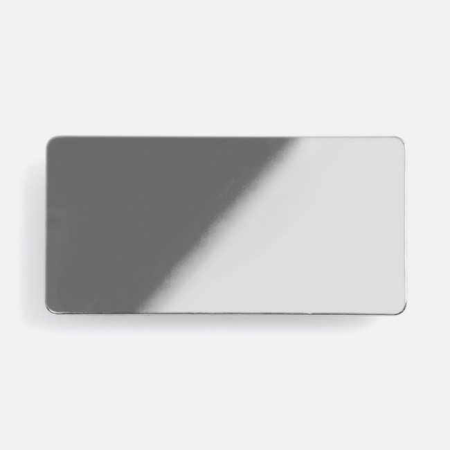 Значок Sanga Matto, серебристый глянцевый