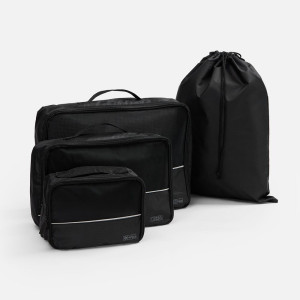 Дорожный набор сумок noJumble 4 в 1, черный