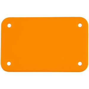 Лейбл из ПВХ Kreta, S, оранжевый неон