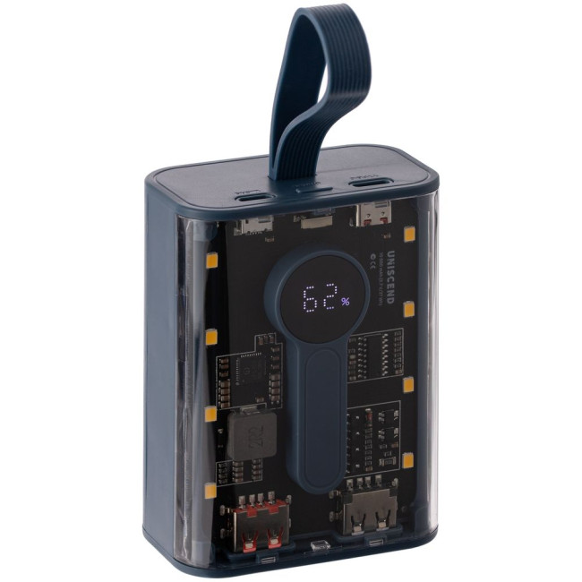 Аккумулятор с быстрой зарядкой Trellis Quick 10000 мАч, синий