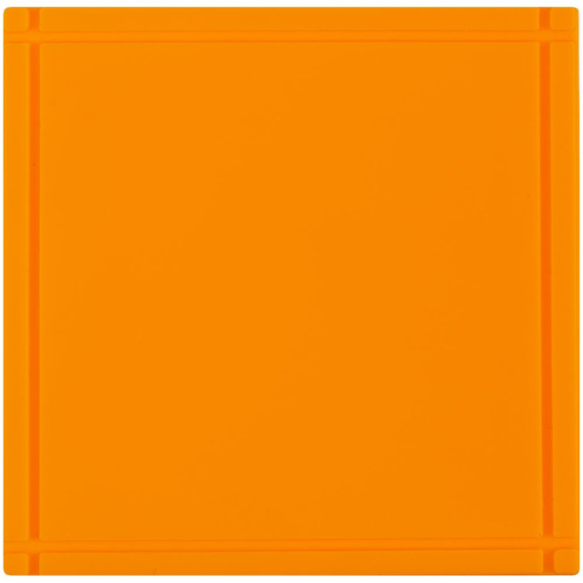 Лейбл из ПВХ Dzeta, L, оранжевый неон