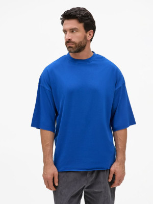 Футболка унисекс оверсайз T1, синяя