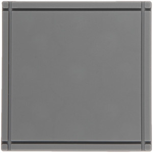 Лейбл из ПВХ Dzeta, L, серый