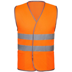 Сигнальный жилет СО-1 ТР, оранжевый флуоресцентный