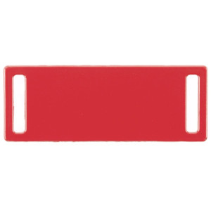 Шильдик металлический Kova, красный